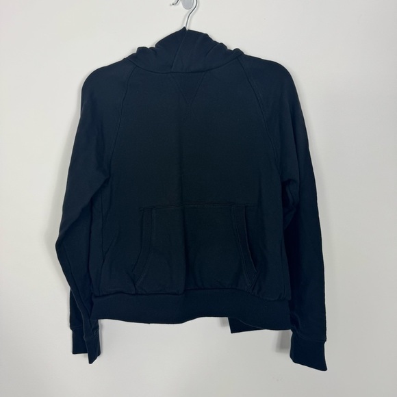 Athleta Women's Criss Cross Back Black Modal Hoodie - Sz Small - Picture 2 of 9